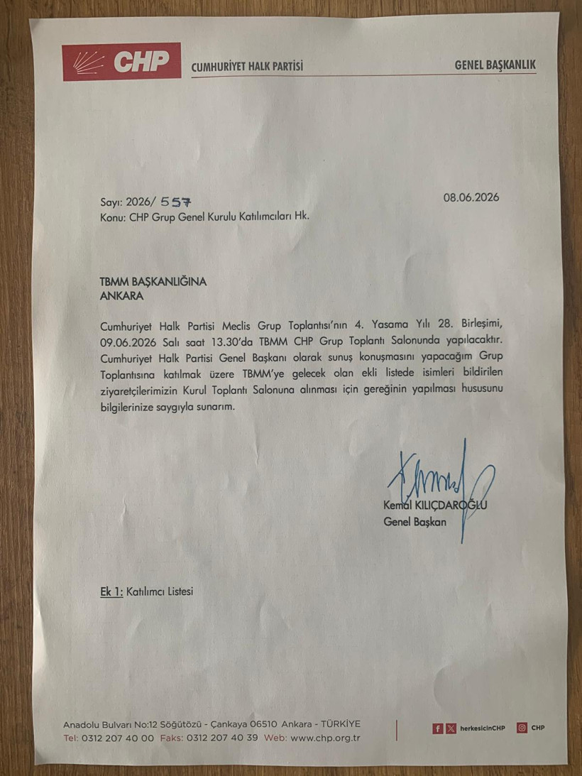 CHP’de Kürsü Savaşı Kızıştı: Kılıçdaroğlu’ndan Meclis'e Sürpriz Dilekçe - Resim : 1
