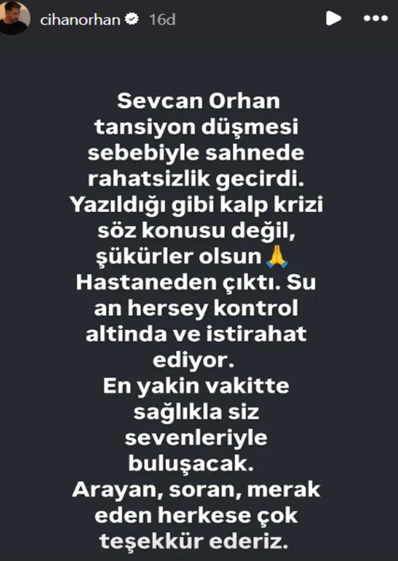 Sahnede Aniden Fenalaşmıştı... İlk Açıklama Geldi! Sevcan Orhan'a Ne Oldu? - Resim : 2