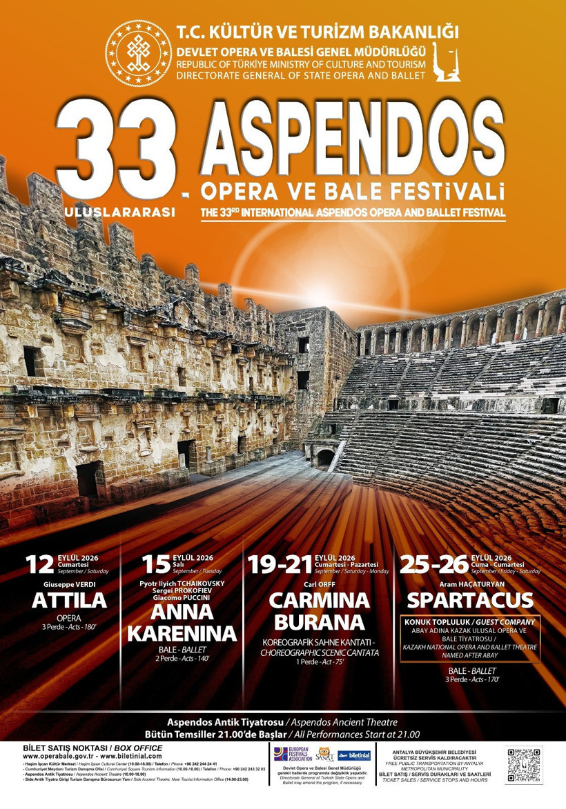 Tarihi Sahnede Dev Kadro! 33. Aspendos Opera ve Bale Festivali'nin Programı Belli Oldu - Resim : 1