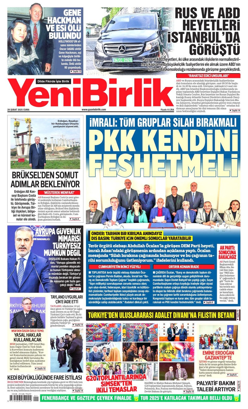 Gazeteler İmralı'dan Gelen Tarihi Çağrıyı Nasıl Gördü? - Resim: 16