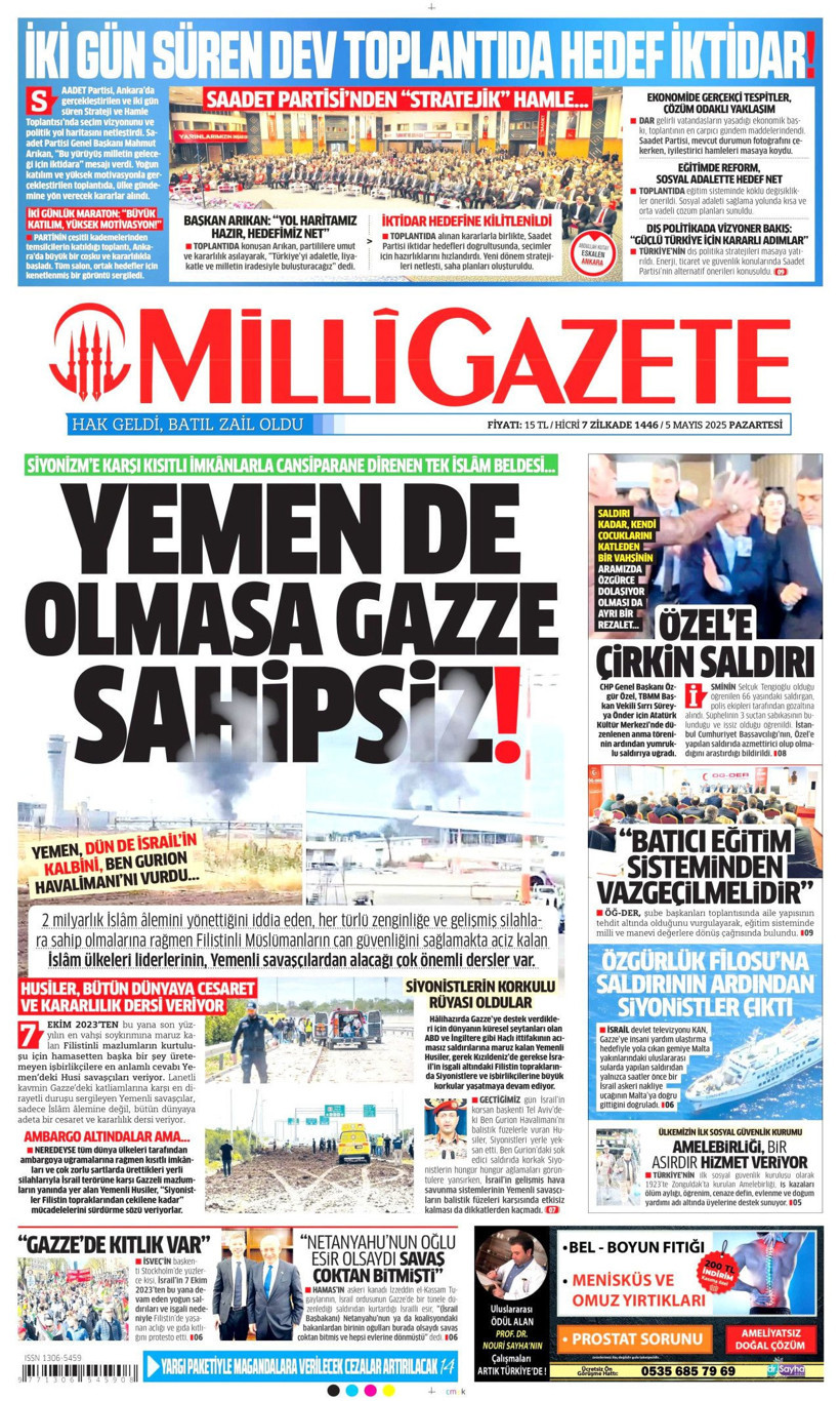 Özgür Özel'e Saldırıyı Gazeteler Nasıl Gördü? - Resim: 11