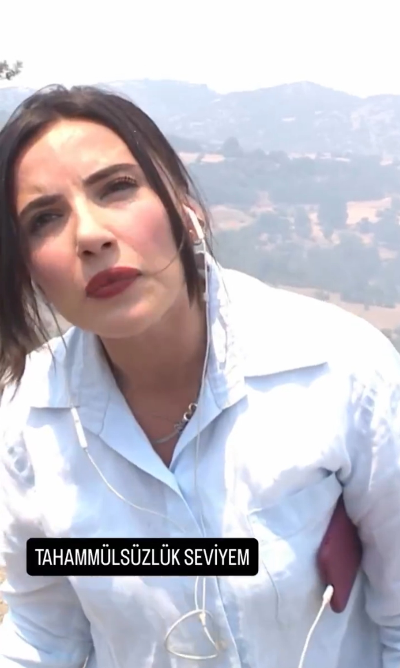 Beyaz TV Muhabiri, Yangın Bölgesinde Kameramanı Azarladı! Tepkiler Çığ Gibi - Resim : 2