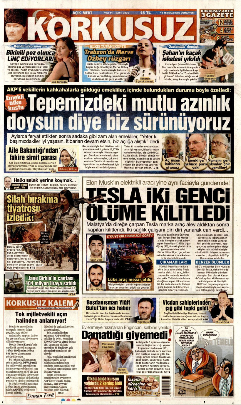 Tarihi Günü Gazeteler Nasıl Gördü? Terör Örgütü PKK'nın Silah Bırakması Manşetlerde - Resim: 8