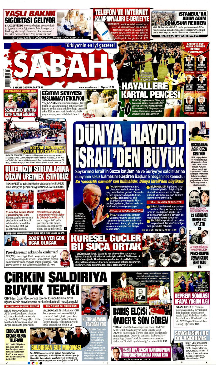 Özgür Özel'e Saldırıyı Gazeteler Nasıl Gördü? - Resim: 14