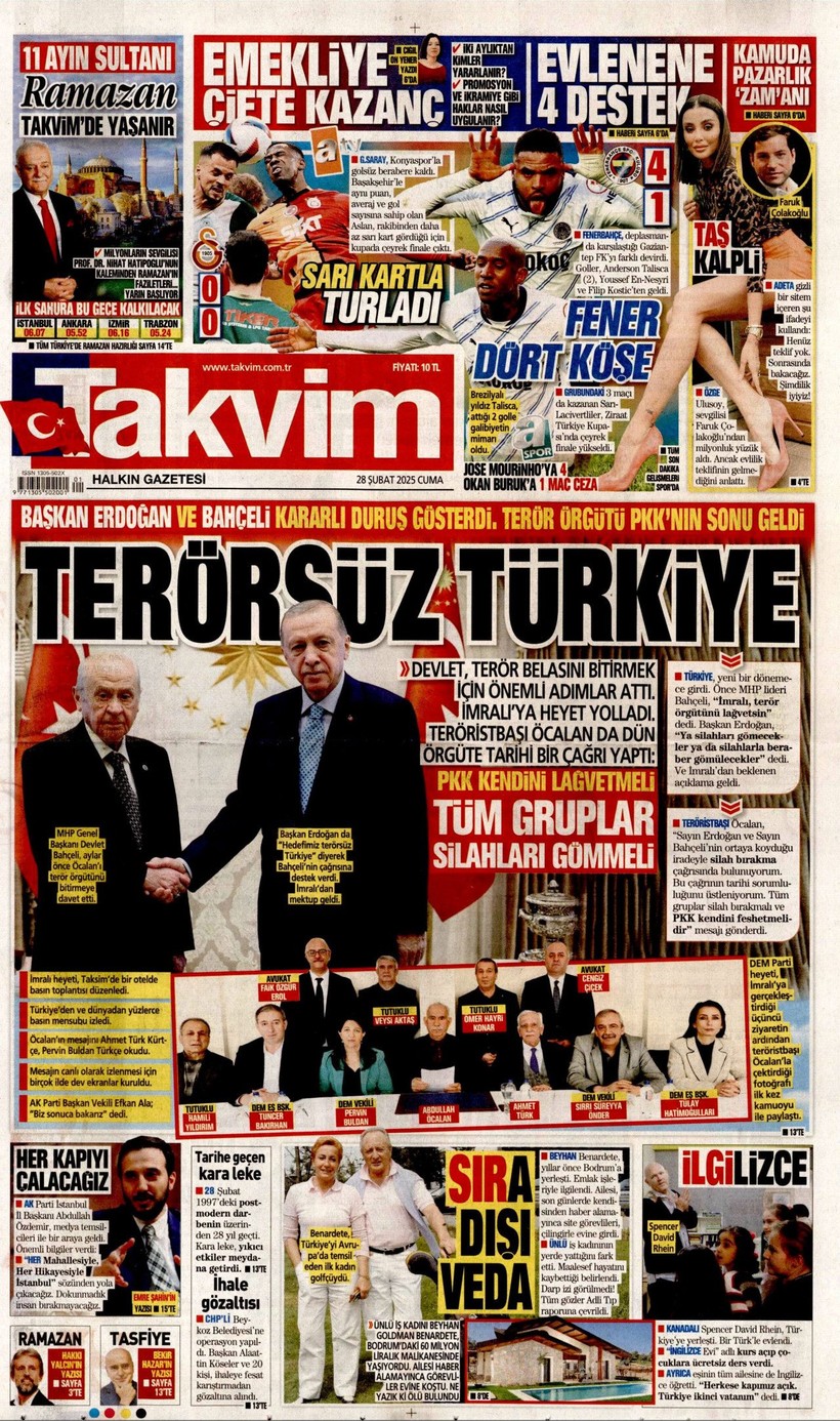 Gazeteler İmralı'dan Gelen Tarihi Çağrıyı Nasıl Gördü? - Resim: 17