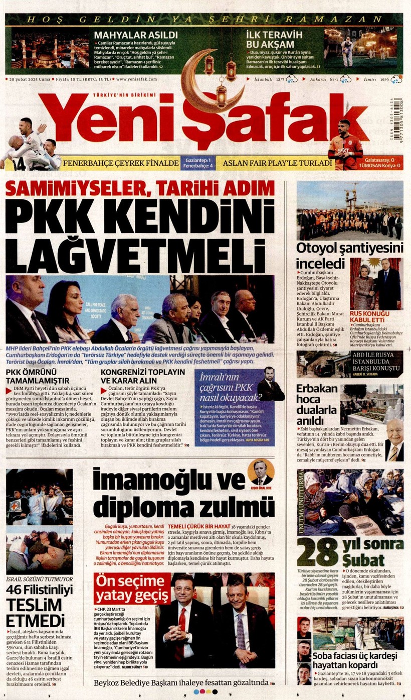 Gazeteler İmralı'dan Gelen Tarihi Çağrıyı Nasıl Gördü? - Resim: 6