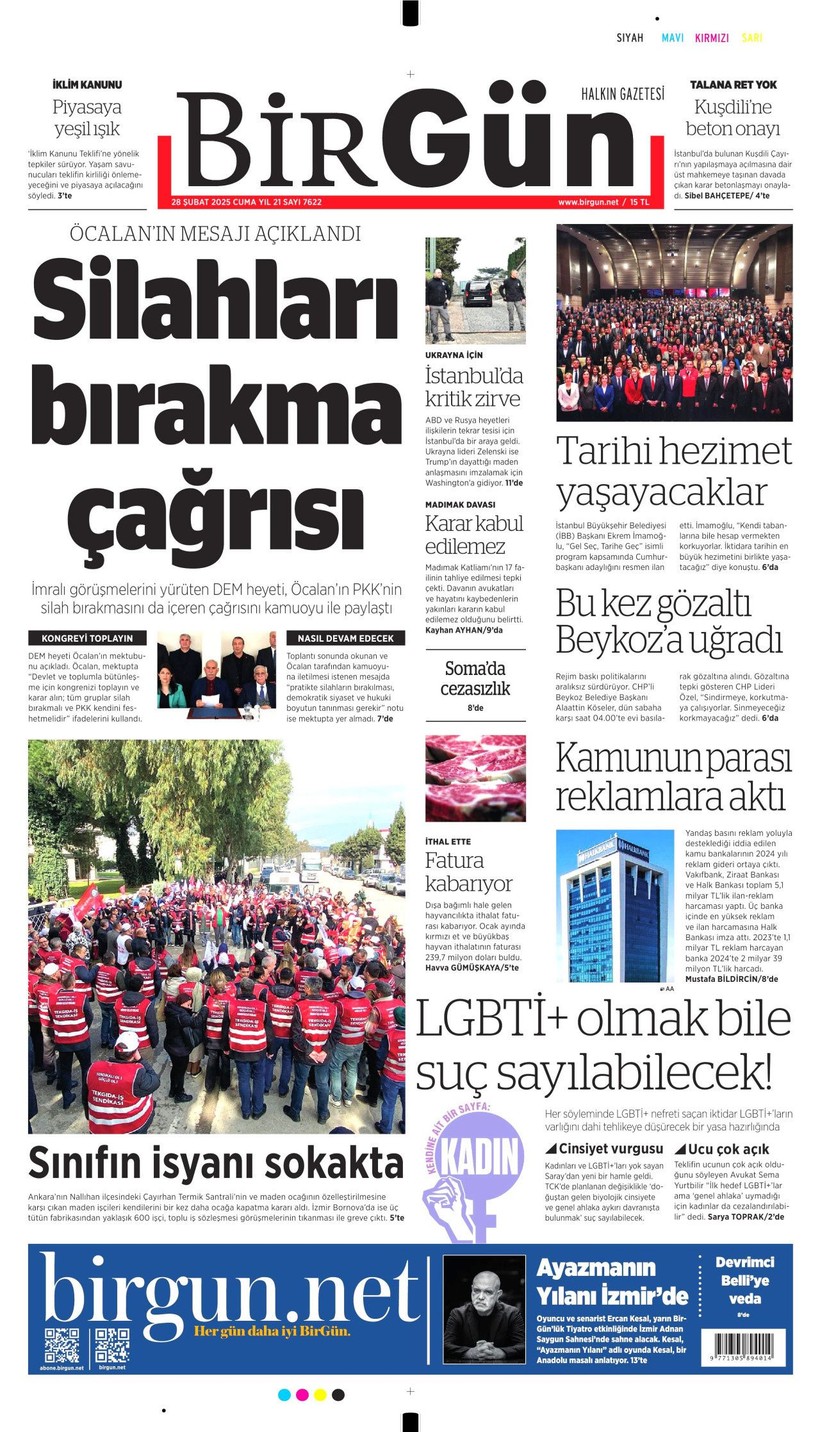 Gazeteler İmralı'dan Gelen Tarihi Çağrıyı Nasıl Gördü? - Resim: 3