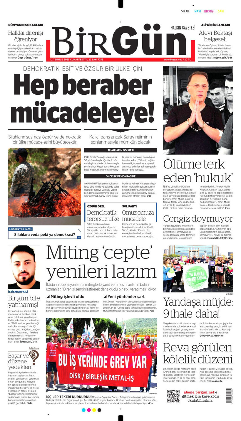 Tarihi Günü Gazeteler Nasıl Gördü? Terör Örgütü PKK'nın Silah Bırakması Manşetlerde - Resim: 3