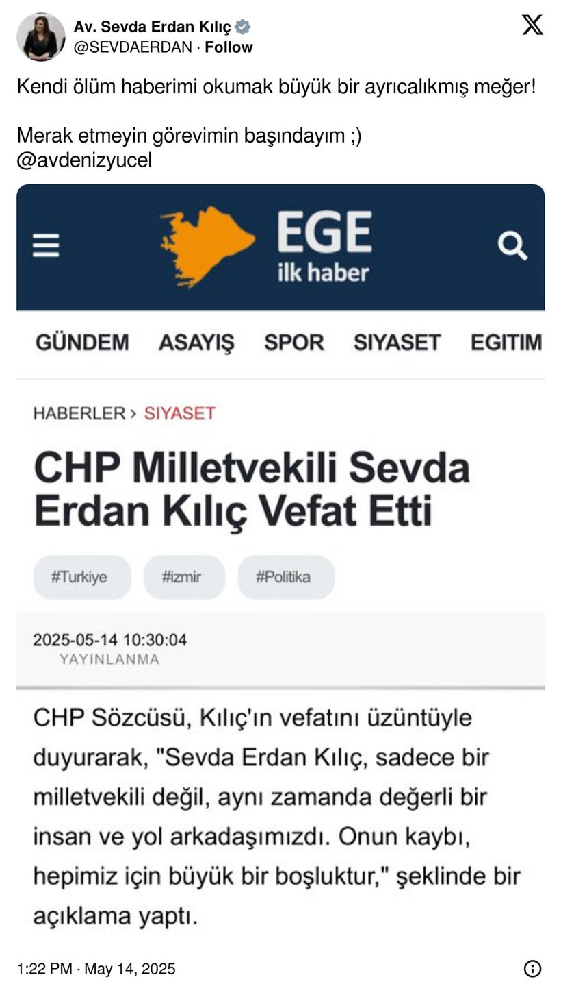 Kendi Ölüm Haberini Okuyan Vekilden ‘Yaşıyorum’ Mesajı - Resim : 1