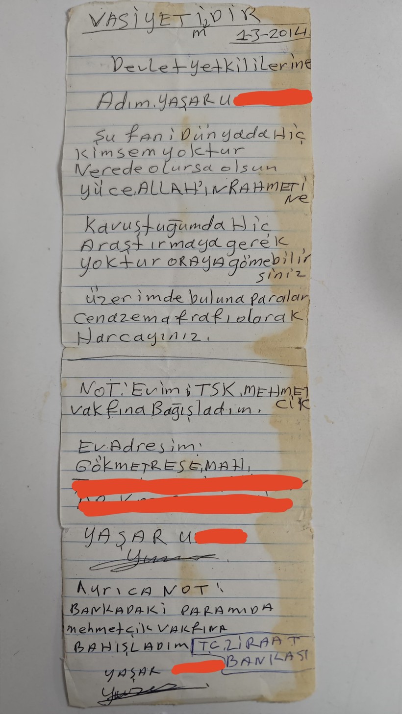 Kimsesiz Adamın Vasiyeti Duygulandırdı: Tüm Mal Varlığını Mehmetçik Vakfı'na Bağışladı - Resim : 1