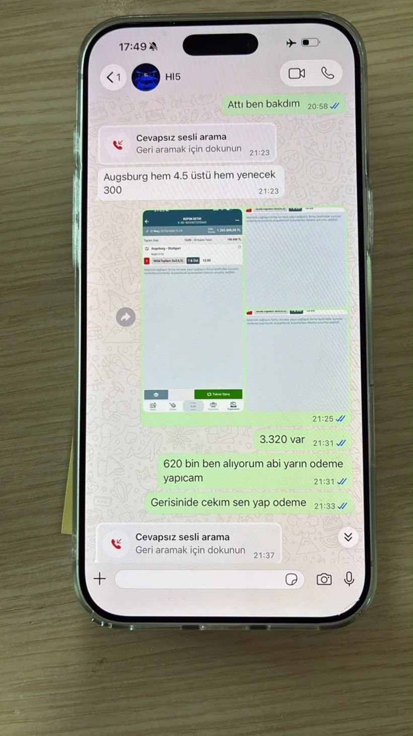 Ahbap Soruşturmasında Bahis Skandalı! WhatsApp Yazışmaları Ortaya Çıktı - Resim : 5