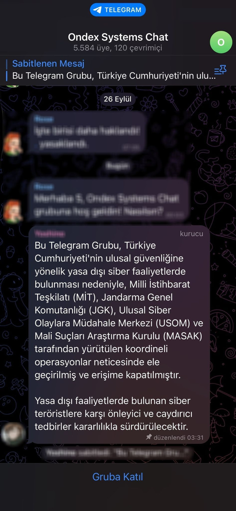 MİT’ten Siber Casusluk Zincirine Büyük Darbe! Ağ Çökertildi, 9 Site ve Telegram Grubu Kapatıldı, Para Transfer Ağı Ortaya Çıktı - Resim : 6