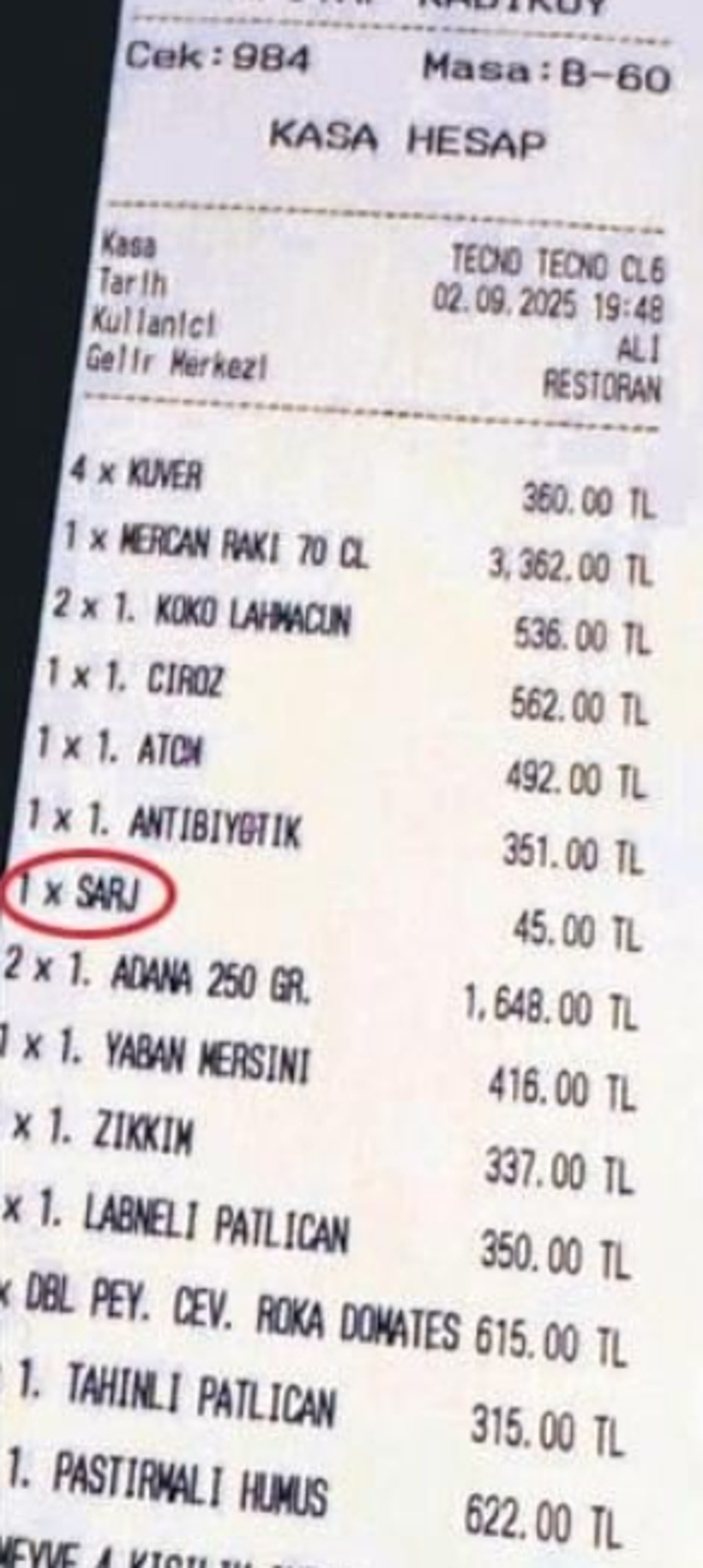 'Bu Kadarına da Pes' Dedirten Uygulama! Adisyonu Gören Şoke Oluyor - Resim : 1