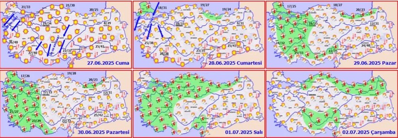 Sıcaktan Bunalanlara Müjde! Meteoroloji Tarih Verdi: Sağanak Yağış Geliyor - Resim : 1