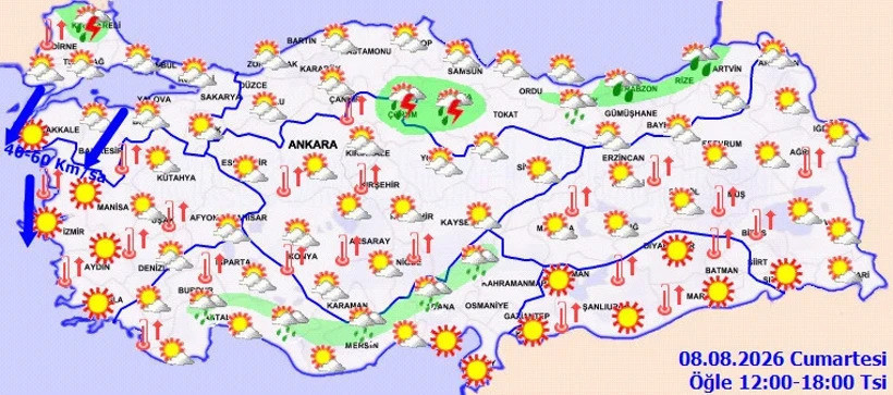 Meteoroloji Uyardı! Kavurucu Sıcaklık Ve Kuvvetli Rüzgâr Geliyor: Bazı İllerde Alarm Verildi - Resim : 4