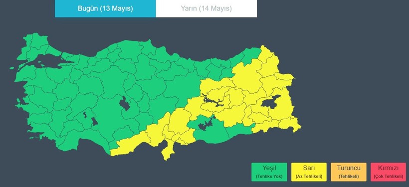 Meteoroloji'den 25 İl İçin Sarı Alarm: Sağanak, Fırtına, Çöl Tozu Geliyor - Resim : 4