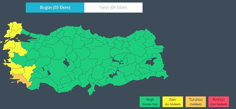 Meteoroloji'den Peş Peşe Uyarı: İkisi Birden Vuracak! Turuncu Alarm Verildi - Resim : 3