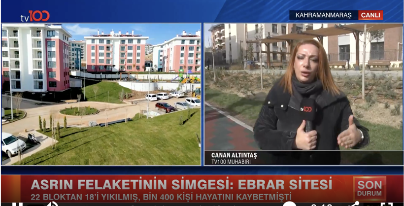 Ebrar Sitesi’nde Acının Yerini Umut Aldı: Emlak Konut Genel Müdürü Yasir Yılmaz tv100'de Açıkladı: Çalışmalar Rekor Sürede Bitti - Resim : 1