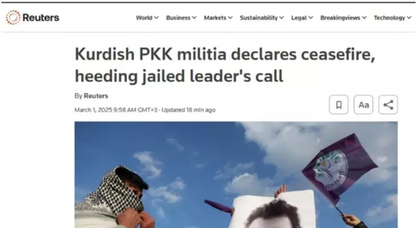 Terör Örgütü PKK'nın Ateşkes Açıklamasını Dünya Nasıl Gördü? - Resim : 1