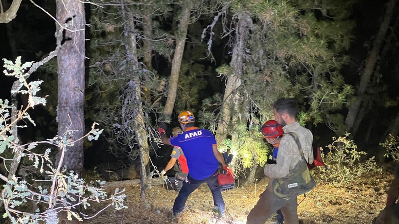 Çorum'da Motosikletle Dere Yatağına Düşen Vatandaşları AFAD Kurtardı