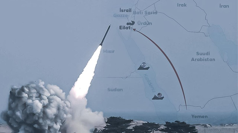 Yemen'deki Husiler, İsrail Üssünü Vurdu