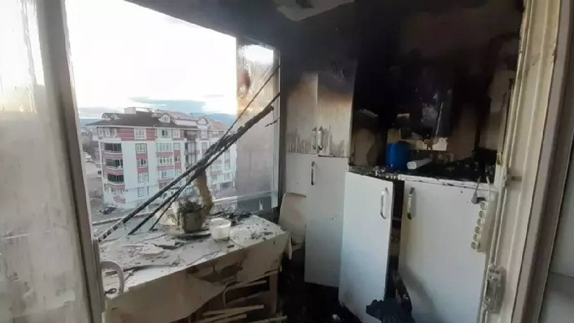 5 Katlı Apartmanda Yangın Dehşeti! 3 Kişi Hastanelik Oldu