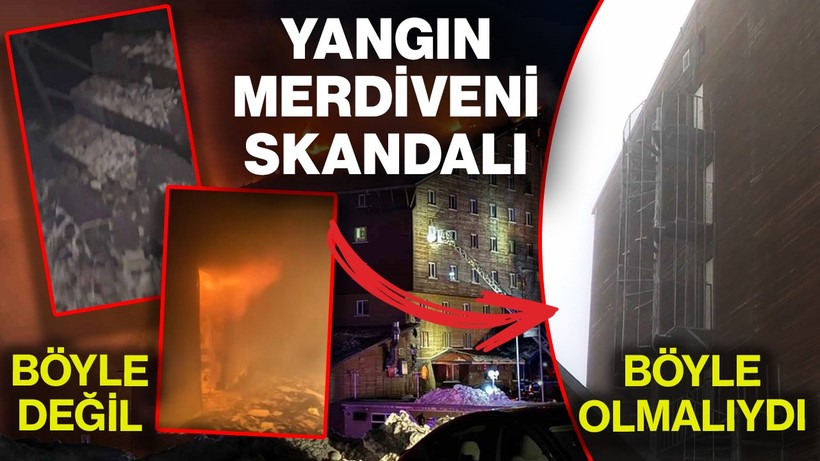 Bolu'da Kahreden Yangın Merdiveni Skandalı, Komşularından Bile Ders Almamışlar