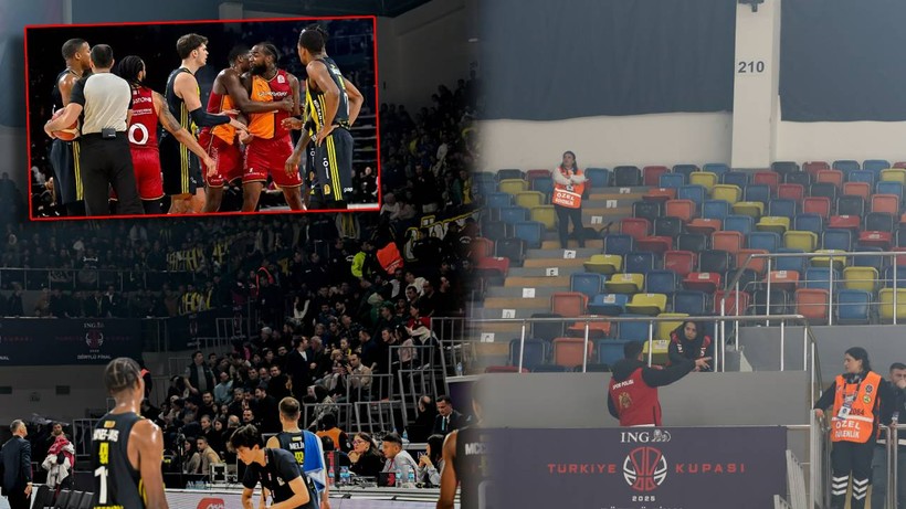 Dev Derbide Gergin Anlar! Fenerbahçe Beko-Galatasaray Maçında Ortalık Karıştı
