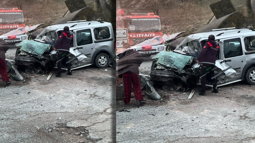 Denizli'de Trafik Kazası Can Aldı: 2 Ölü, 4 Yaralı
