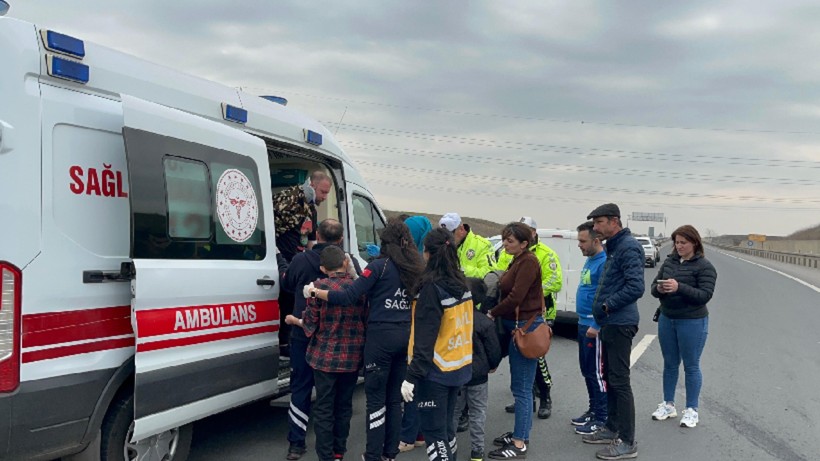 Tekirdağ'da Feci Kaza, 3 Kişi Yaralandı