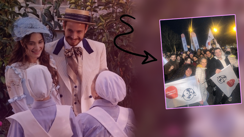 Şakir Paşa Ailesinin Cevat'ı Cem Yiğit Üzümoğlu'ndan 'Saraçhane' Nöbeti... Tek Cümlesiyle Sosyal Medyayı Salladı