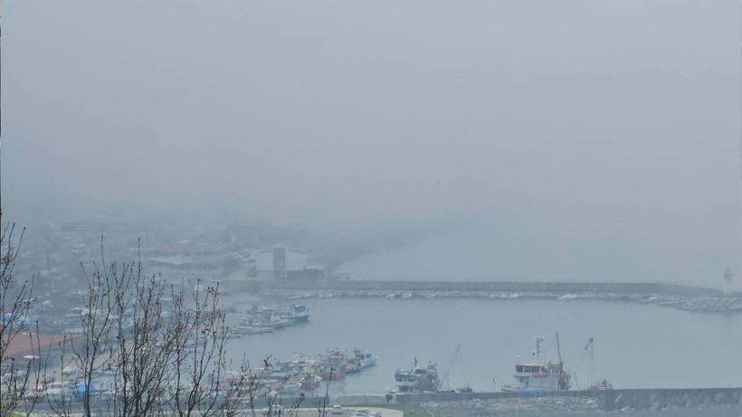 Zonguldak'ta Yoğun Sis! Görüş Mesafesi Düştü