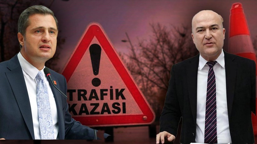 CHP'li Vekiller Murat Bakan ve Deniz Yücel Ölümden Döndü, Araçları Kullanılamaz Halde