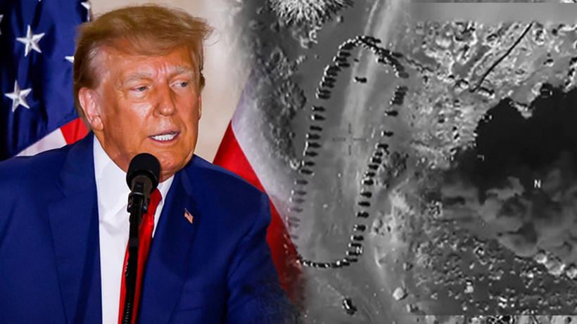 ABD Başkanı Donald Trump Saldırı Görüntüsü Paylaştı