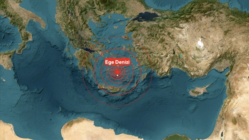 Ege Denizi'nde Peş Peşe Deprem