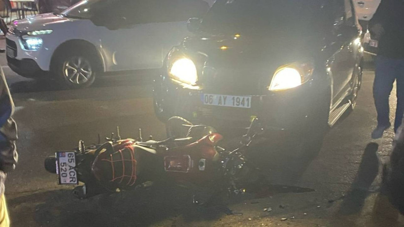 Otomobil ile Motosiklet Çarpıştı, 1 Yaralı