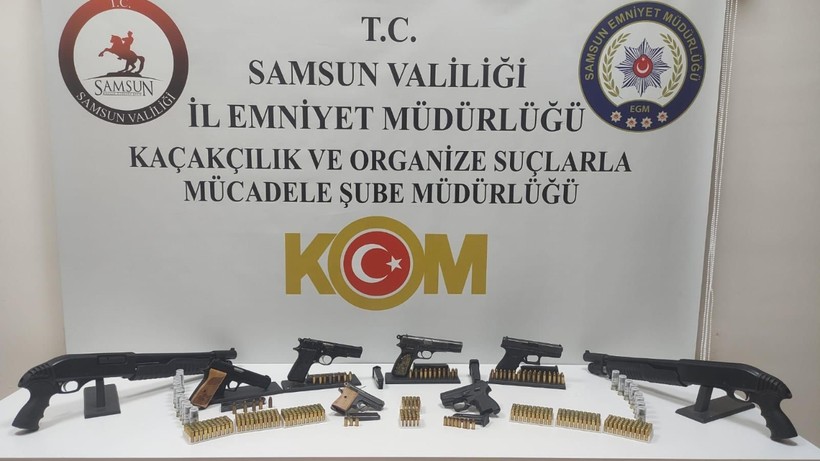 Samsun'un İki İlçesinde Silah Operasyonu