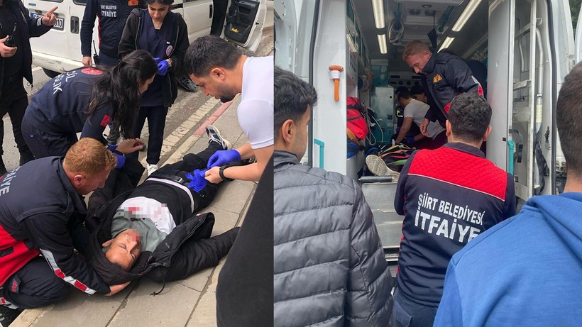 Siirt’te Trafik Kazası, 2 Kişi Yaralandı