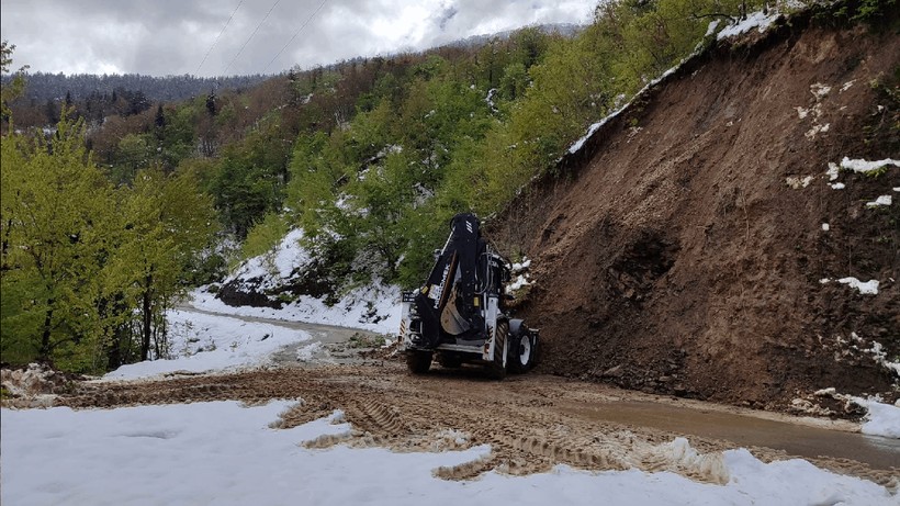 Bartın'da 5 Köyde Heyelan Meydana Geldi