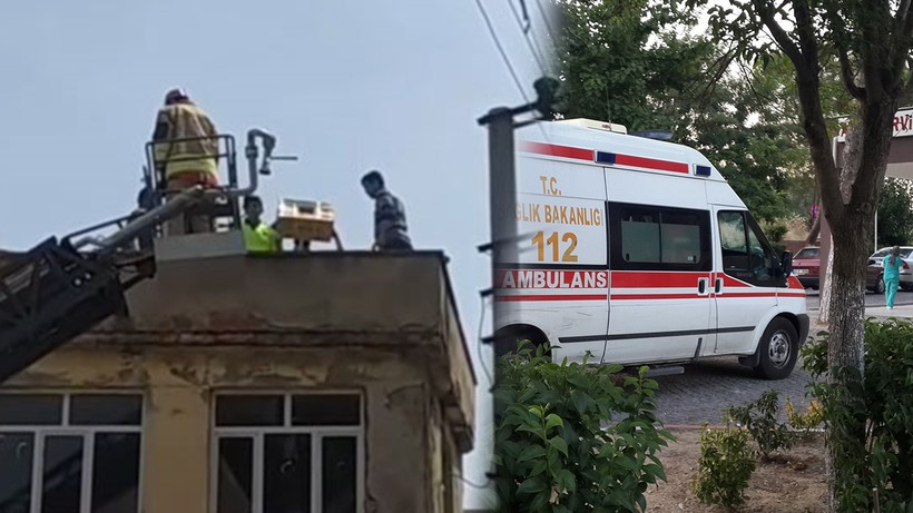Çatıda Korku Dolu Anlar! Kuş Uçurmak İstedi, Kabusu Yaşadı