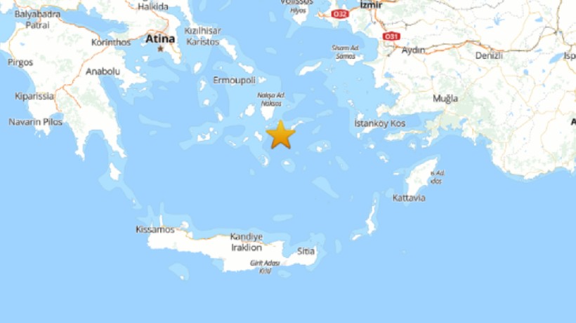 Ege Denizi'nde 4.1 Büyüklüğünde Deprem