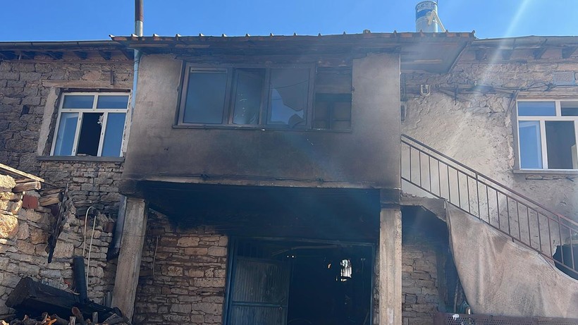 Konya’da Yanan Ev Kullanılamaz Hale Geldi