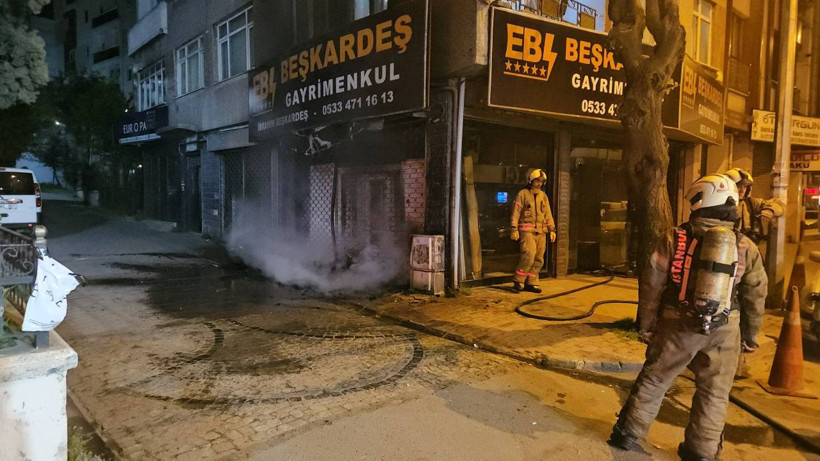 Bayrampaşa'da Doğal Gaz Yangını Dükkana Sıçradı