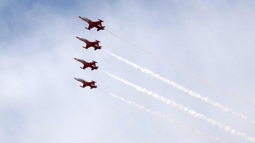 Türk Yıldızları'ndan Prova Uçuşu