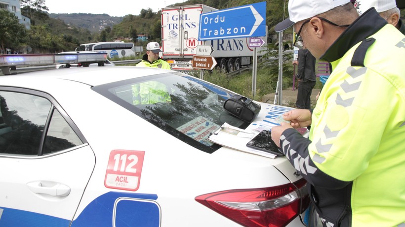 Ordu'da Araç Sürücülerine Sıkı Denetim