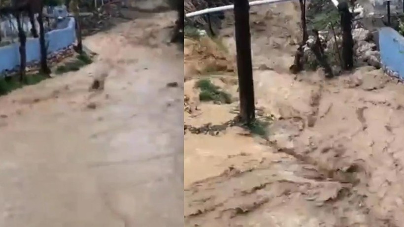 Tokat'ta Sağanak Yağış Sele Neden Oldu