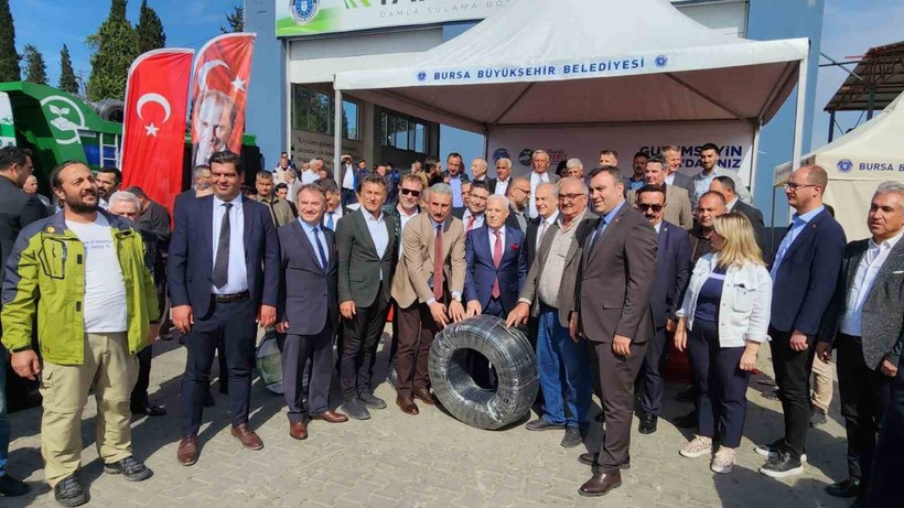 Çiftçilere Ücretsiz Sulama Borusu Dağıtıldı