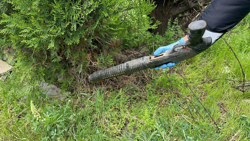 Eskişehir’de Çalıların Arasında Gizlenmiş Pompalı Tüfek Bulundu
