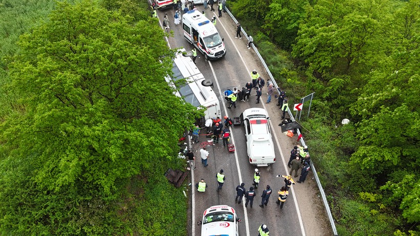 Sinop’ta Feci Kaza: Öğrencileri Taşıyan Tur Otobüsü Devrildi, 34 Yaralı