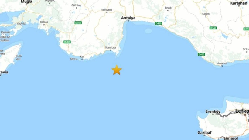 Antalya'da 3.8 Büyüklüğünde Deprem